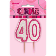 40 år kakelys rosa