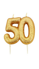 Glitter kakelys gull 50