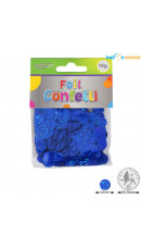 Confetti holographic folie blå 10mm