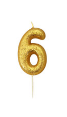 Glitter kakelys gull 6