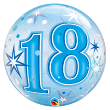 Blå bubble 18