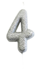 Glitter kakelys sølv 4