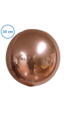 Speilballong rosegull 41cm uten helium
